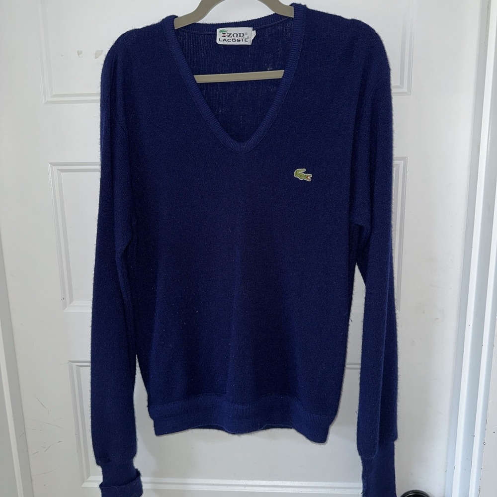 Lacoste Men's V-Neck Sweater - Navy